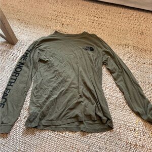 The North Face Men's Army Green Long Sleeve Tee